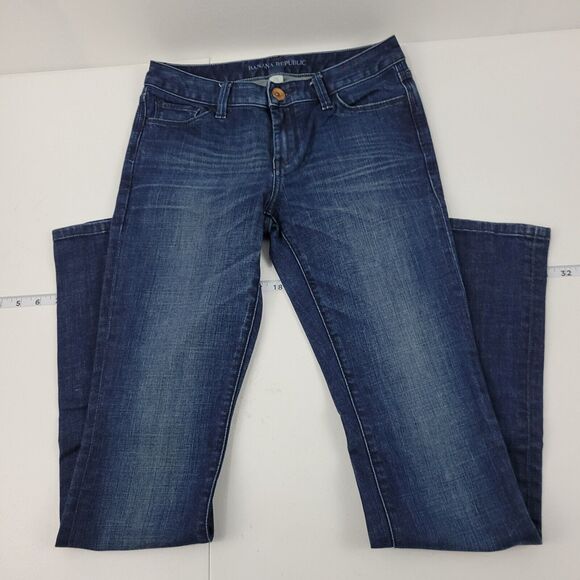 Banana Republic‎ Skinny Straight Jeans womens denim 26 918 28x33 - Picture 1 of 12
